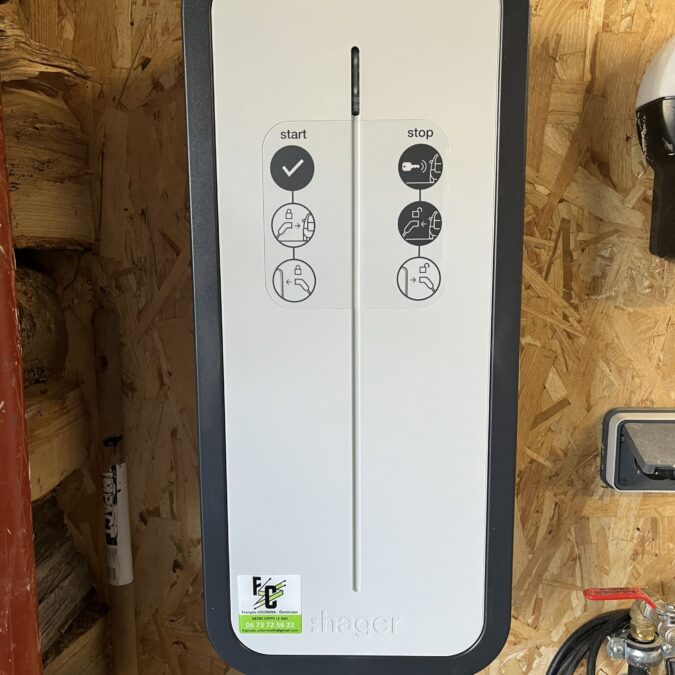 Installation d’une borne de charge HAGER Witty 7KW &agrave; Jungholtz Wittenheim 1