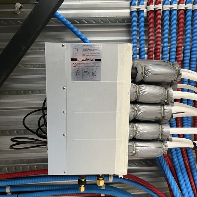 Pose d’une pompe &agrave; chaleur air/air r&eacute;versible &agrave; Burnhaupt le Haut Audincourt 1