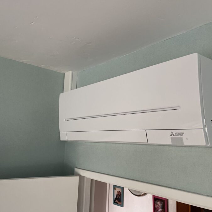 Pose d’une climatisation air/air MITSUBISHI Electric multisplit gamme compact &agrave; Soppe le Haut Colmar 1