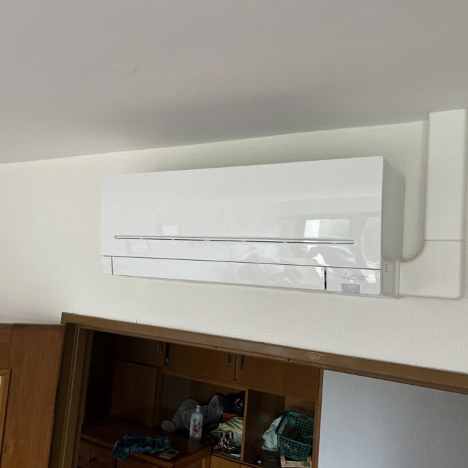 Pose d’une climatisation air/air MITSUBISHI Electric multisplit gamme compact &agrave; Soppe le Haut Wittenheim 3