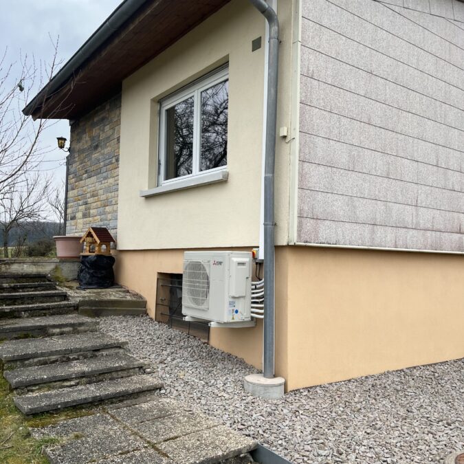 Pose d’une climatisation air/air MITSUBISHI Electric multisplit gamme compact &agrave; Soppe le Haut Guebwiller 5