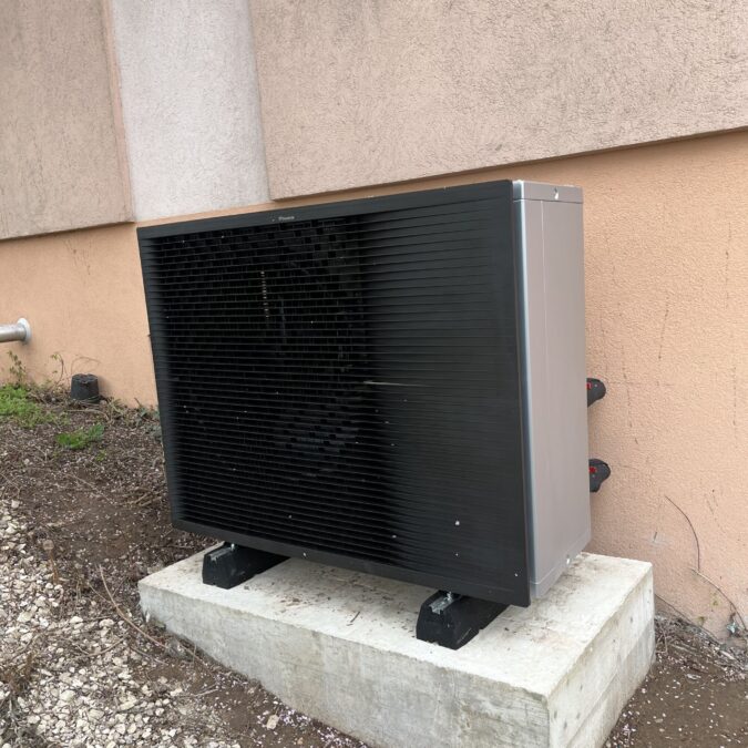 Installation d’une PAC air/eau DAIKIN haute temp&eacute;rature 70 degr&eacute;s &agrave; Soultz Rixheim 2