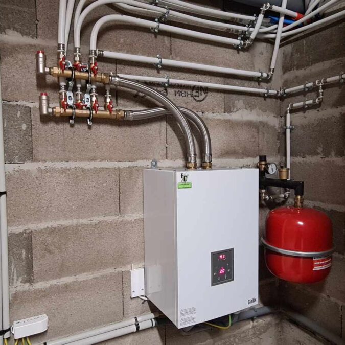 Installation d’une chaudi&egrave;re &eacute;lectrique AUER 12KW et chauffe eau 300L &agrave; Linthal Colmar 1