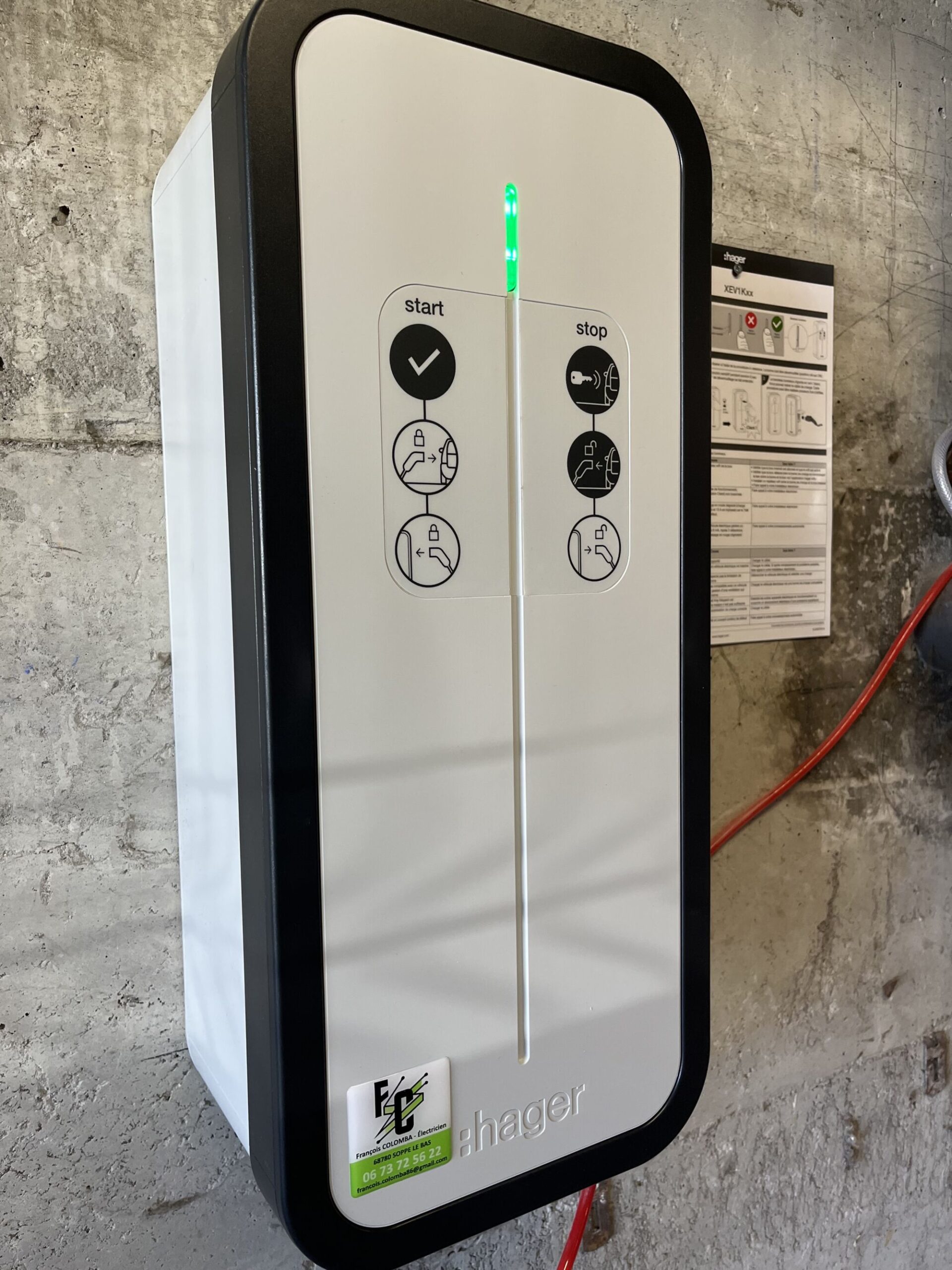 Borne de charge HAGER Witty 7kW &agrave; Hagenbach Riedisheim
