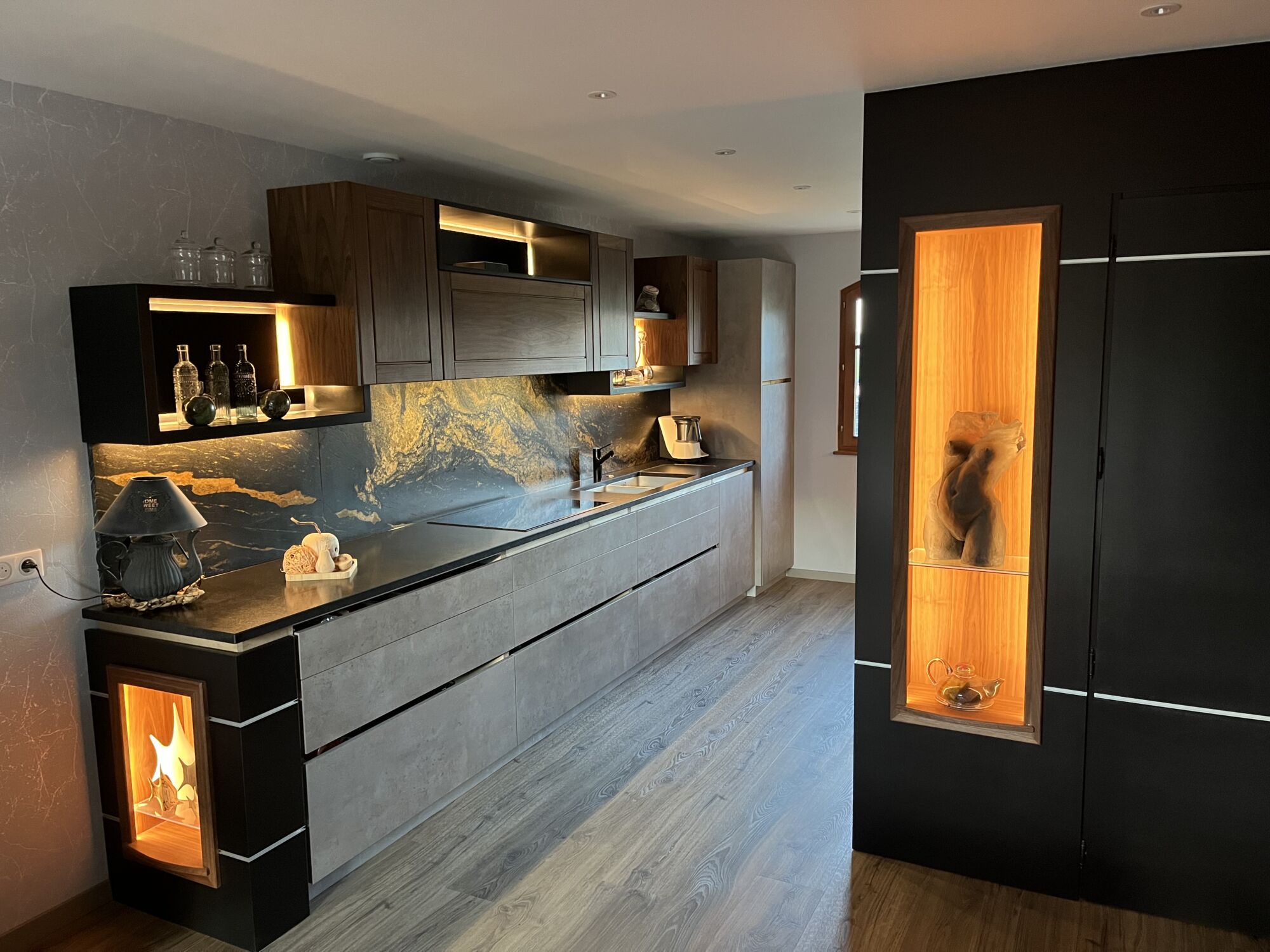 Eclairage d’une cuisine &agrave; Soppe le Bas Colmar