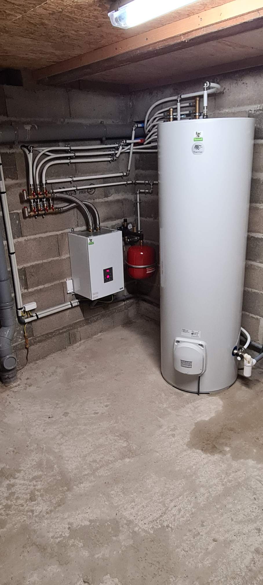 Chaudi&egrave;re &eacute;lectrique AUER 12kW + chauffe eau 300L &agrave; Linthal Guebwiller